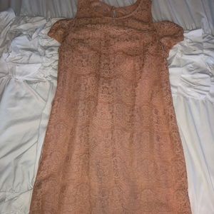 off the shoulder dress with sweetheart neckline